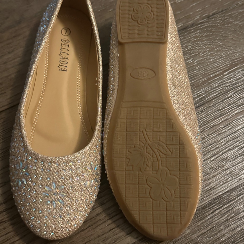 Belladia Rhinestone Flats - Picture 2 of 2